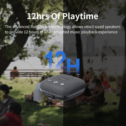 Tribit StormBox Micro 2 Caixa de Som Bluetooth Portátil 90dB Som Alto Graves Profundos IP67 à Prova d'Água Alto-falante Pequeno para Acampamento Alça Embutida