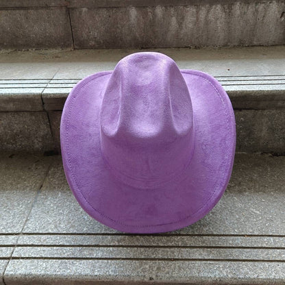 Suede Cowboy Hat Double Concave Top Classic Vintage Mens Womens Western Cowboy Hat ?????????? ?????