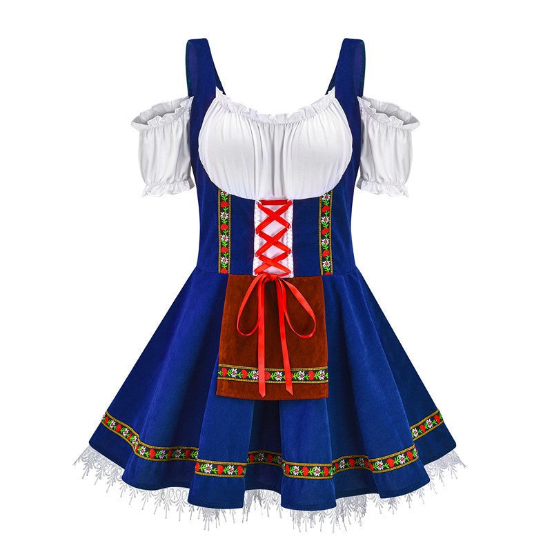 Halloween Party Costumes Makeup Dance Cosplay Clothing Stage Performance Costume Beer Girl Dresses