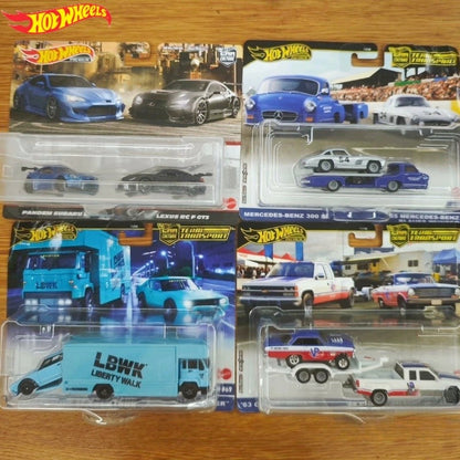 Novos Hot Wheels Legends Tour Team Transport 2025 - Bmw M3 e Hw Rally Hauler Carrinhos de Brinquedo na Escala 1:64 Presentes Infantis para Feriados