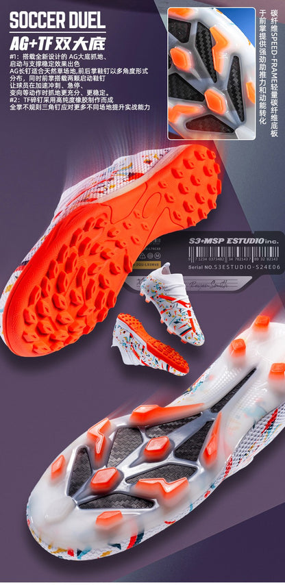 TF/AG Men Football Boots Society Cleats Soccer Shoes Boys Professional Football Field Boots Indoor Fast Non Slip Sneakers Match