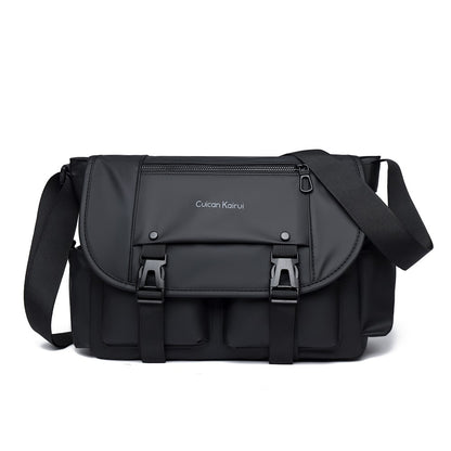 Single Shoulder Bag, Retro Mailman Bag, 2025 New Casual Crossbody Bag, Large Capacity Canvas Bag, Commuting Men's Bag