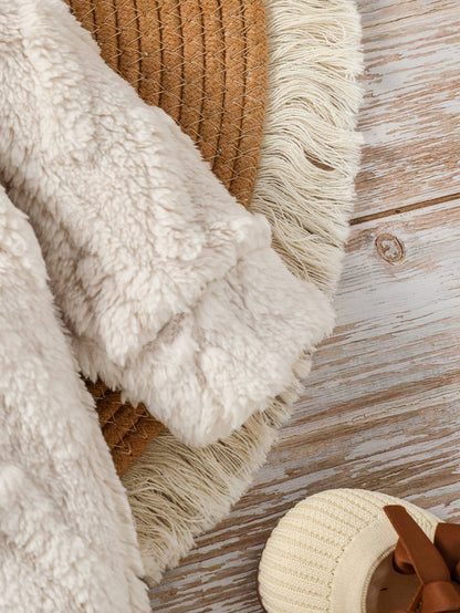 Baby Boys Cute Winter 2024 Long Sleeve Hooded Fashion Plush Jumpsuit For Streetwear Warm Clothes