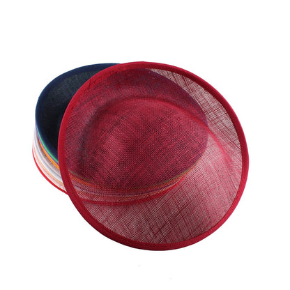 Base de casamento em sinamay de 25 cm, elegante fascinator de casamento para mulheres, acessórios de cabelo DIY, touca de noiva para chapéu de festa