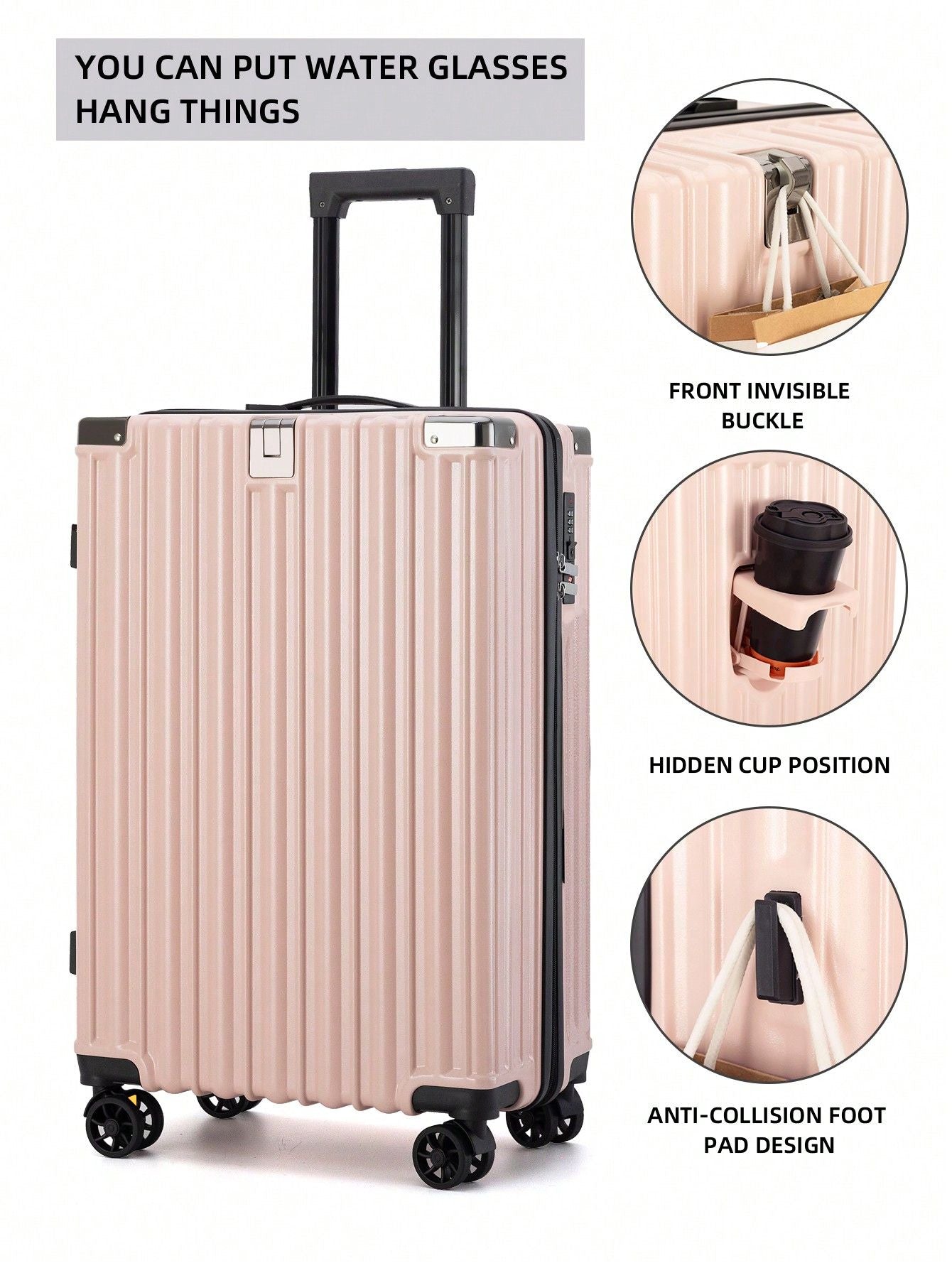 2025 New Large-Capacity and Durable Luggage Roller Suitcase Men and Women Carry-On Boarding Travel 20/24/28 Multi-Piece Set