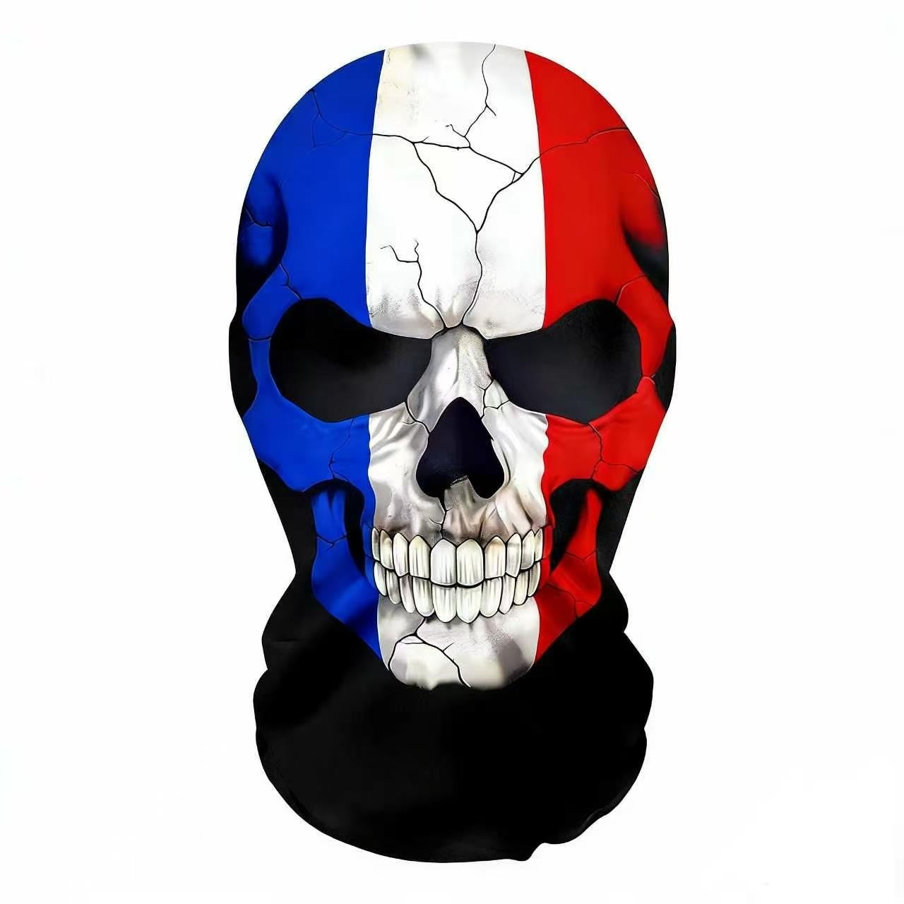 Skeleton Full Face Fashion Headgear, Breathable Mesh, Outdoor Riding, Holiday Disguise Headgear Mask