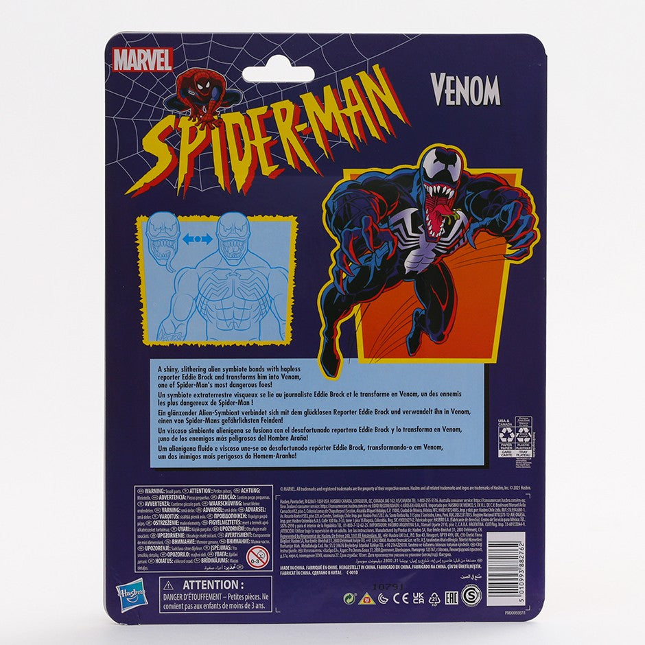 Boneco de Ação de PVC Colecionável Homem-Aranha Cel-Shading Comics Marvel Legends Retro Cardback Modelo de Brinquedo de Presente