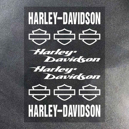 Kit de Adesivos de Vinil para Capacete de Motocicleta Harley Davidson Logo Decalque