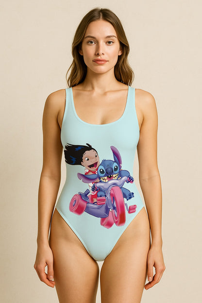 Stitch Women Swimsuit One Piece Swimwear for Women with Cute Cartoon Design Perfect for Summer Beach Vacations and Pool Fun 1