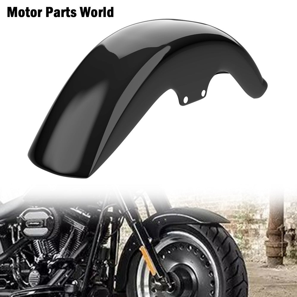 Para-lamas dianteiro preto brilhante para Harley Softail FLSTF Fat Boy FLSTFB Fat Boy Lo 2006-2017