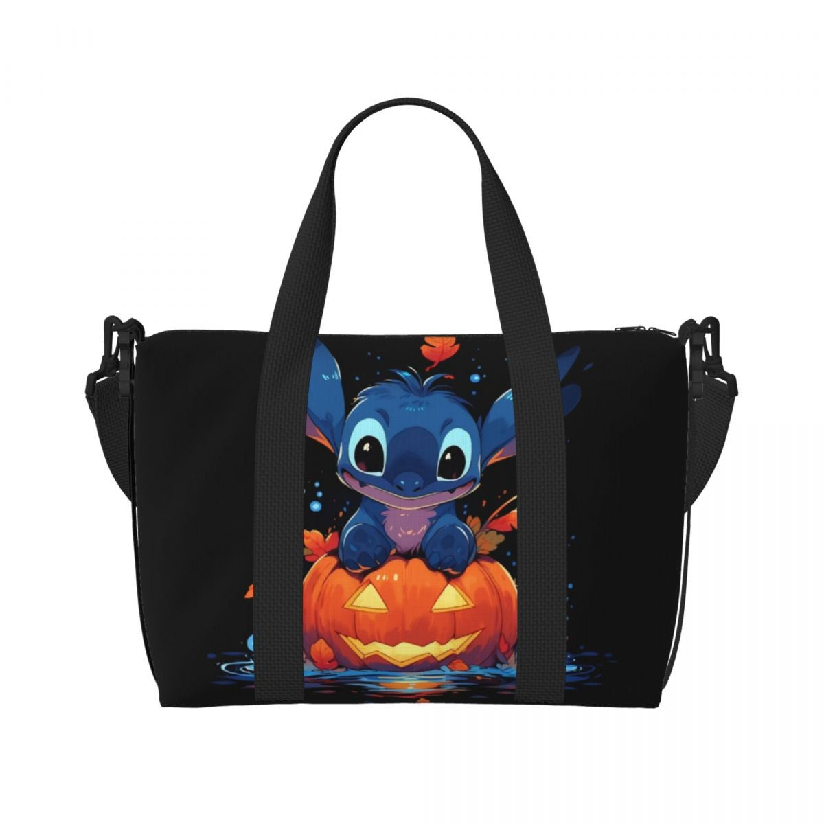 Custom Large SLilo And Stitch Cartoon Tote Bag Women Anime Shopping Shoulder Beach Gym Travel Bag