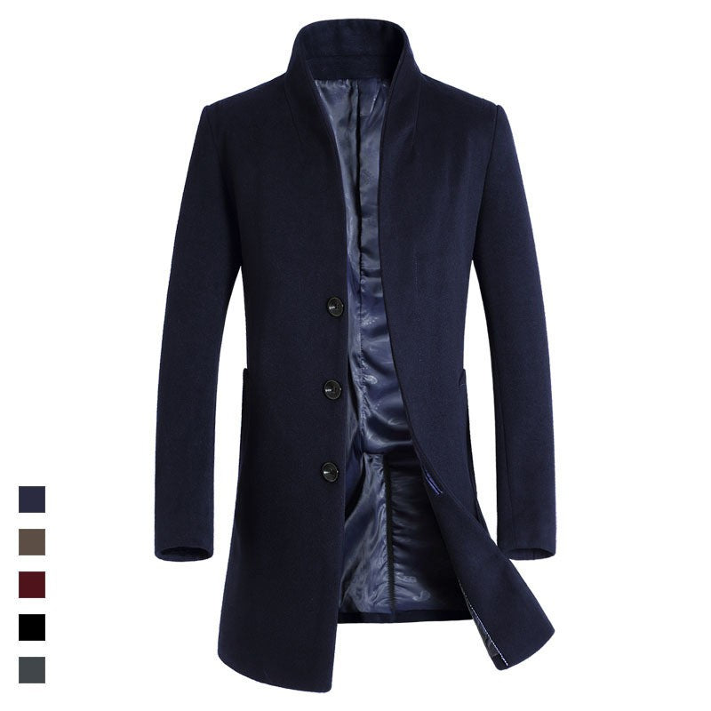 Oversized Men's Wool Overcoat 5XL High Quality Business Casual Winter Jacket Coat Men Clothing Woolen Coats A2F6009