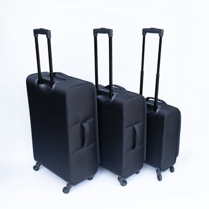 3 piece luggage set  Oxford cloth suitcase black(No password lock)  carry on luggage  trolley bag high-capacity