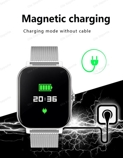 2025 Smart Watch 2.01 Inch HD Display Bluetooth Call Message Preview Sport Modes DIY Dial Weather Forecast Watches For Men Women