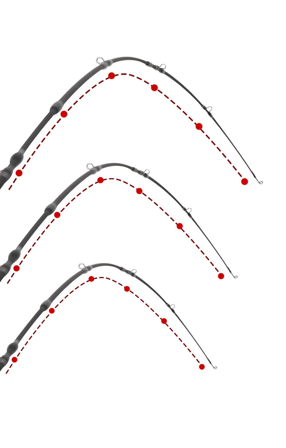 Vara de Pesca de Flycasting Multinó #5-6, 7-Seções/8-Seções Fibra de Carbono para Viagem