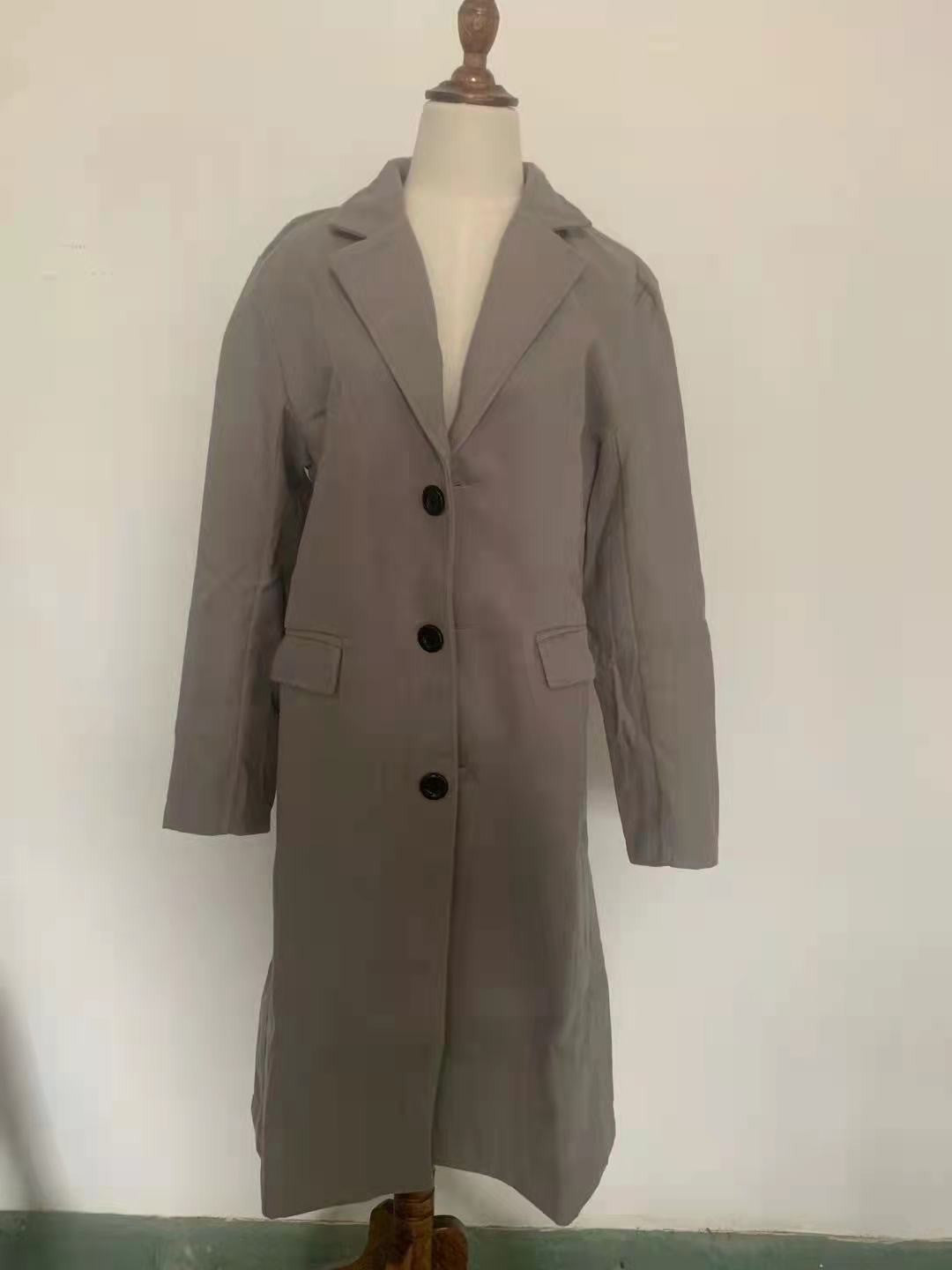 Autumn and Winter Casual Men's Clothing, British Style Woolen Overcoat, New Korean Style Solid Color Long Windbreaker S-XXXL