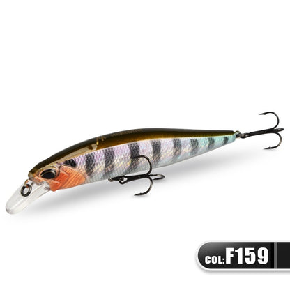 MEREDITH JERK MINNOW 100F 14g Flutuante Wobbler Isca de Pesca 24 Cores Isca Minnow Isca Dura Qualidade Profissional Profundidade0.8-1.0m