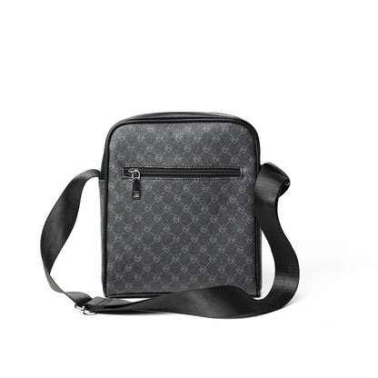 Luxury Design Men's Crossbody Bags Fashion Plaid Letter Printed Crossbody Bag Men Square Shoulder Bag Male Sling Messenger Bag