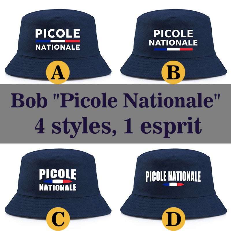 Summer Picole Nationale Bob Man Reversible Bucket Hat Women Cotton Fisherman Cap Unisex Outdoor Sport Sun Activities Panama