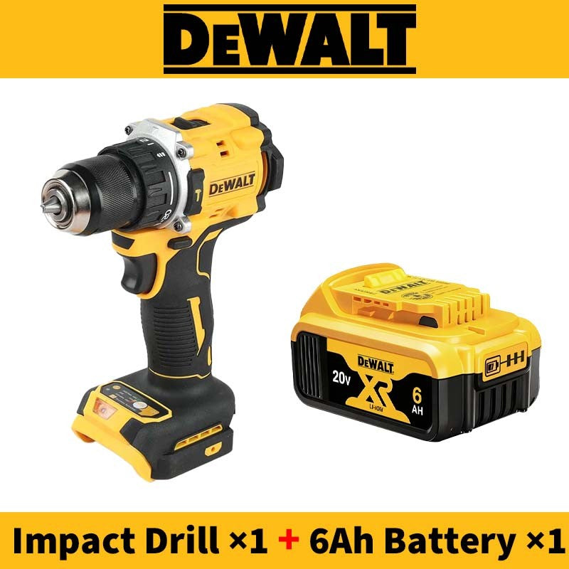 Furadeira de Impacto DeWalt 20V Original DCD805 Brushless Hummer Furadeira Elétrica Compacta Parafusadeira Ferramenta Elétrica Combo com Bateria