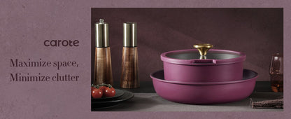 21pcs Pots and Pans Set, Nonstick Cookware Set Detachable Handle, Induction Kitchen Cookware Sets Non Stick with Removable Handl