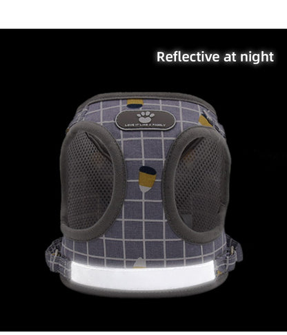 Coleira para cachorro com guia, coleira para gato, coleira para cachorro respirável, guia refletiva para cachorro, suprimentos para poodle