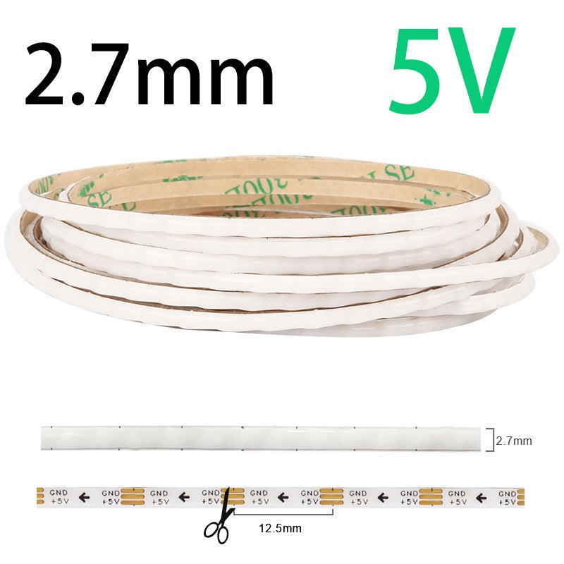 Super Thin 3mm WS2812b LED Strip Light DC 5V 12V Individually Addressable SPI RGB Pixel LED Tape Ribbon Dream Colour DIY
