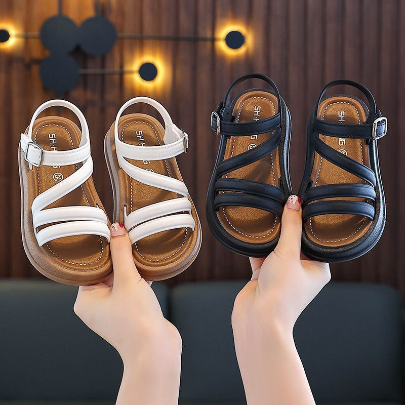 Breathable Lightweight Girls Sandals Summer Casual Children Sandal Girl Baby Flat Shoes Fashion Casual Non Slip Kids Beach Shoes