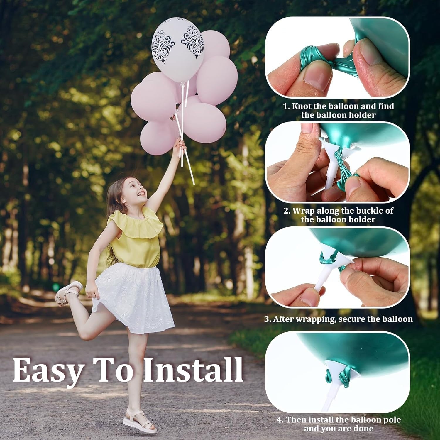 10/20Pcs Multipurpose Plastic Balloon Sticks With Cup White Balloon Holder Birthday Wedding Party Decorations Celebration Supply