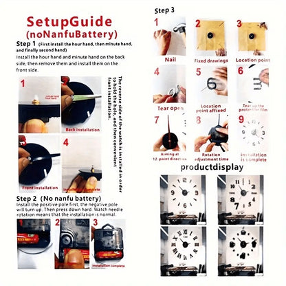 Simple LED wall clock with night light function, silent, modern decorative digital wall clock, DIY 3D digital wall clock