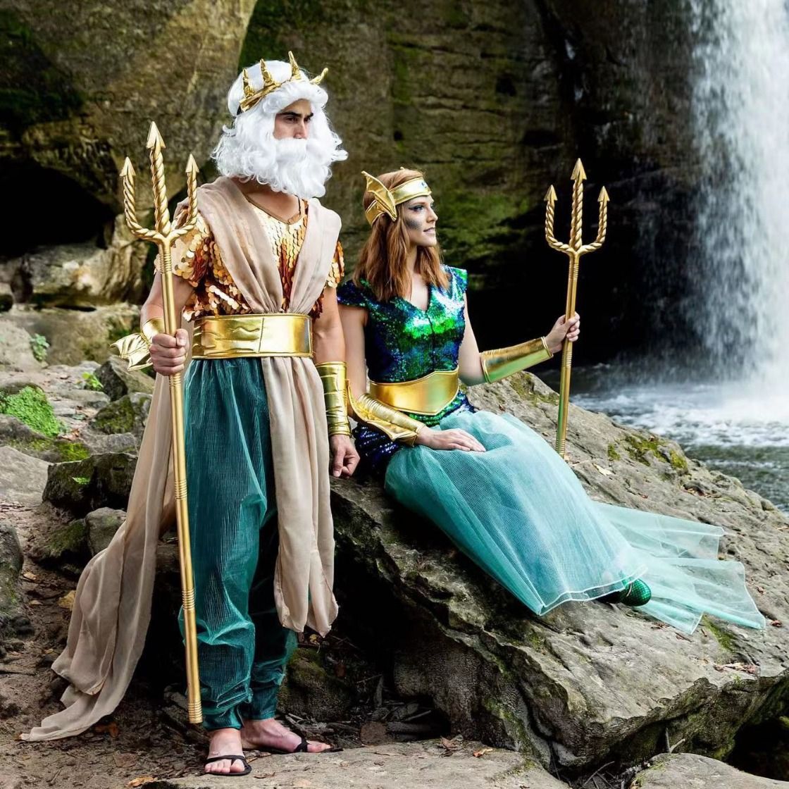 Sea King costume Halloween costume Pharaoh costume cosplay Justice League adult male and female performance costumes