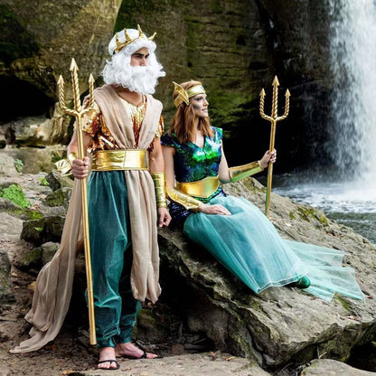 Sea King costume Halloween costume Pharaoh costume cosplay Justice League adult male and female performance costumes
