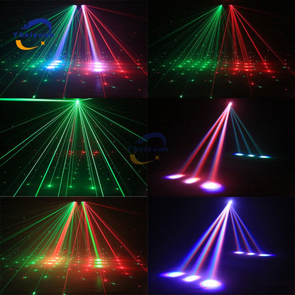 New Double Head Moving Head Beam Light With Aperture Remote Control DMX512 DJ Disco Bar Christmas Birthday Party Effect Light