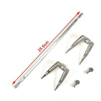 Stainless Steel Air Fryer Fork Roast Chicken Skewer Fish Meat Grilled Rack Rotation Roaster Forks BBQ Tools Oven Accessories