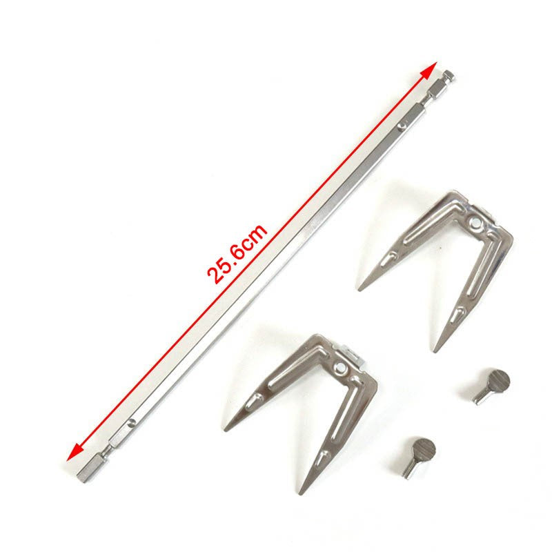 Stainless Steel Air Fryer Fork Roast Chicken Skewer Fish Meat Grilled Rack Rotation Roaster Forks BBQ Tools Oven Accessories