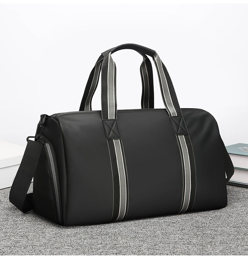 Men's Travel Bag with Wet Dry Separation Pocket Independent Shoe Case Large Capacity Gym Bag for Exercise Trip Motorbike Travel