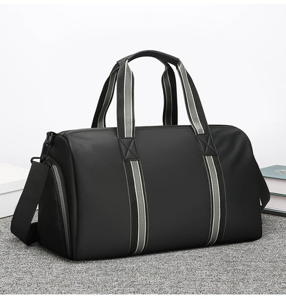 Men's Travel Bag with Wet Dry Separation Pocket Independent Shoe Case Large Capacity Gym Bag for Exercise Trip Motorbike Travel