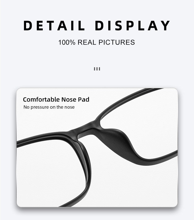 CLLOIO High Quality UltraLight Flexible Titanium Reading Glasses Anti Blue Light Myopia Glasses Prescription Progressive Eyewear