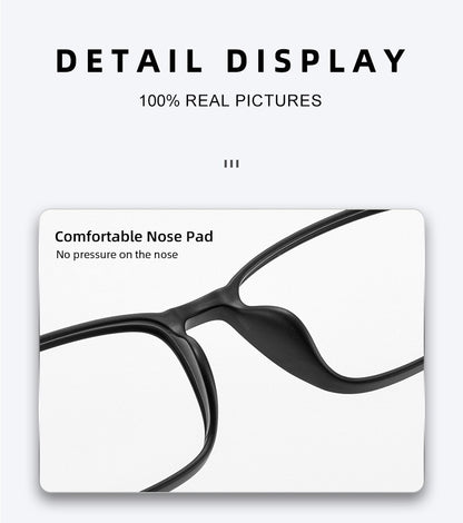 CLLOIO High Quality UltraLight Flexible Titanium Reading Glasses Anti Blue Light Myopia Glasses Prescription Progressive Eyewear