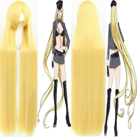 Bishamon Wig Cosplay Anime Noragami Cosplay Gold Long Wig Bishamonten Heat Resistant Synthetic Hair Halloween Wigs