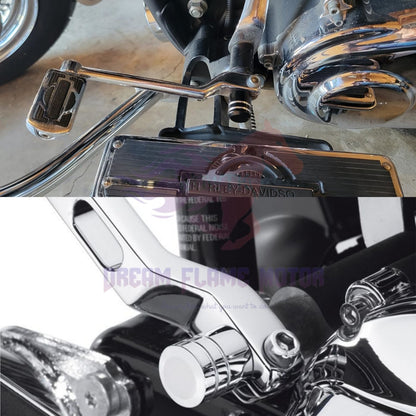 Acessórios para motocicleta Eliminador da tampa do eixo da alavanca do câmbio de calcanhar para Harley Touring Softail Fat Boy Road Street Glide 82-24