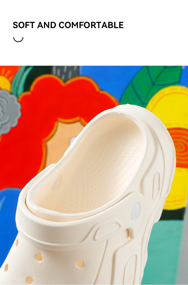 Summer Comfortable Soft Heightening Sandals For Men Platform High-heeled Outdoor Non-slip Waterproof Sandals For Women Clogs