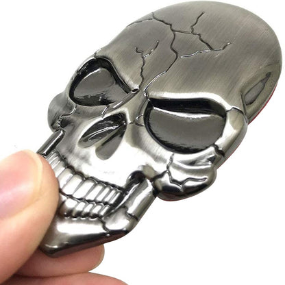 1Pcs 3D Metal Devil Skull Car Emblem Sticker Chrome Auto Badge Sticker Bumper Decal for Car SUV Truck Motorcycle