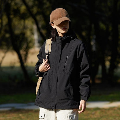 Men's Women's 2025 New Winter Jacket 3 in 1 Waterproof Windproof Detachable Outdoor Hiking Climbing Shell