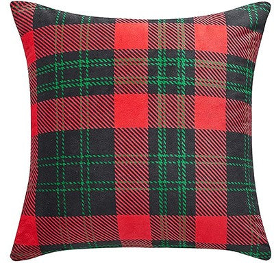 Christmas Pillow Cover, Scottish Plaid Cushion Cover, Sofa Living Room Christmas Home Decoration  45x45 pillow case
