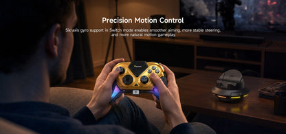 EasySMX Dune 8K Wireless Gamepad Controller, TMR Joysticks, LCD Screen, Hall Effect Triggers for PC/Steam/Switch/Phone