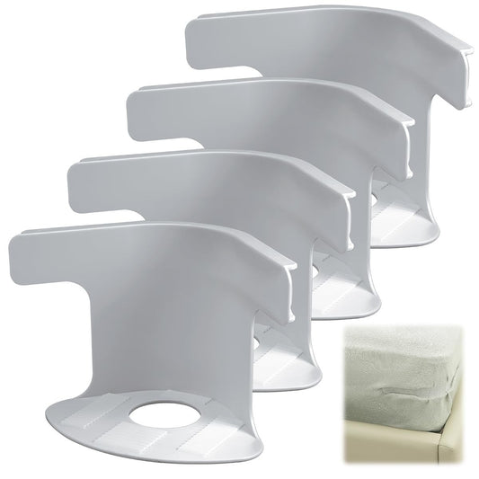 4Pcs Invisible Bedsheet Corner Tightener Clips Multifunctional Bed Sheet and Bed Cover Grippers Non-Slip Quilt Cover Fixed Clips