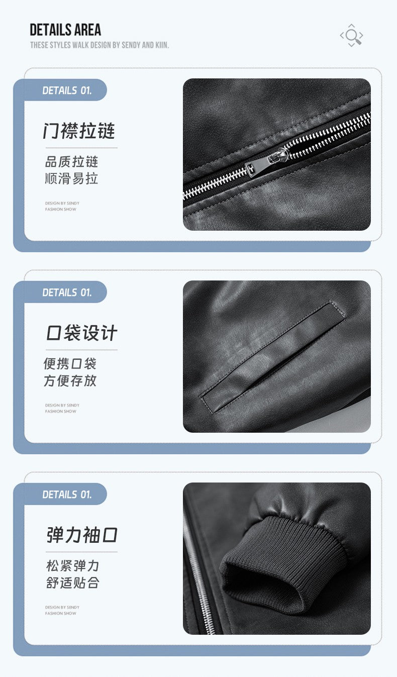 Leather Jacket Men Suede Coats Black Oversized 6XL 7XL 8XL Plus Size Street Motorcycle Autumn Hip Hop Brand Waterproof Autumn