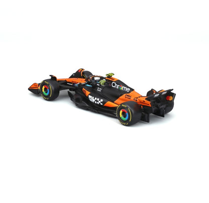 Burago 1:43 2025 F1 McLaren MCL39 #4 #81 Alloy Car Model Simulation Decoration Collection Christmas Birthday Gift Collection Toy