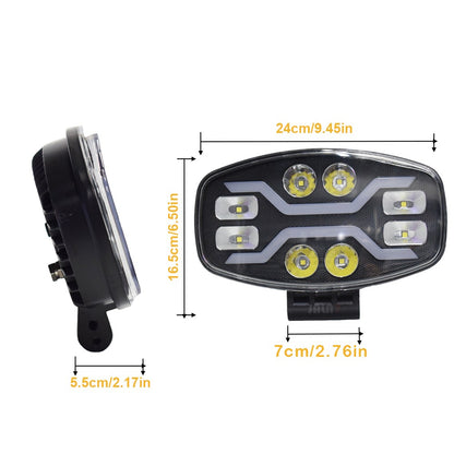 JALVN7 LED Luz de Condução para Caminhão Off Road Scania Man LED Farol de Trabalho DRL Amarelo Branco 100W 22000LM